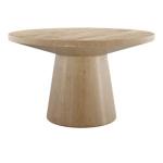 Oak Wood Round Leanne Coffee Table
