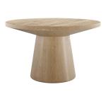 Oak Wood Round Leanne Coffee Table