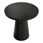Black Wood Round Leanne Accent Table