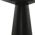 Black Wood Round Leanne Accent Table