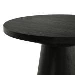 Black Wood Round Leanne Accent Table