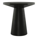 Black Wood Round Leanne Accent Table