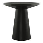 Black Wood Round Leanne Accent Table