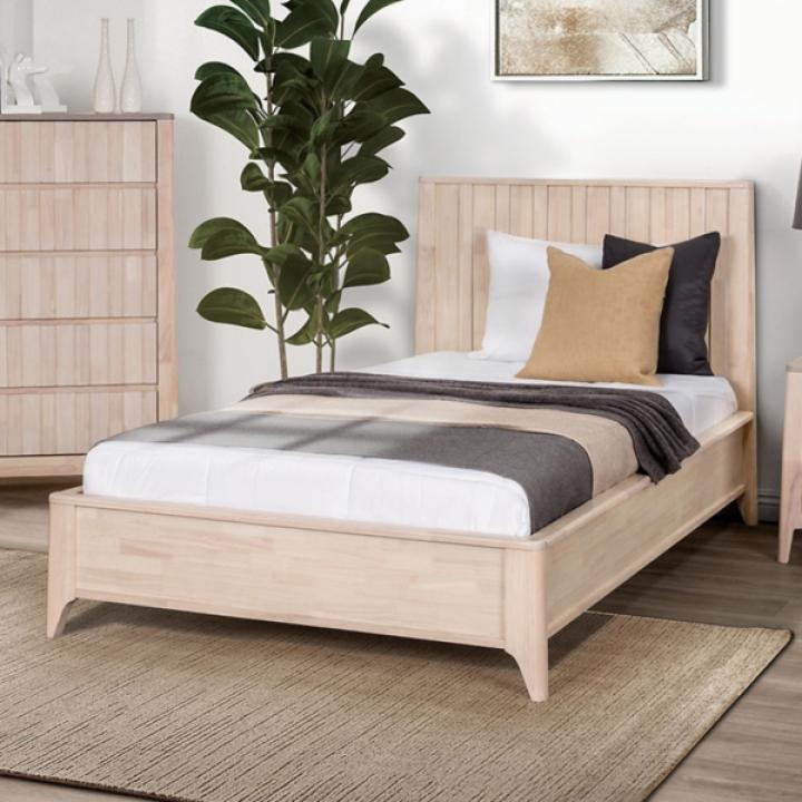 Wooden Mid-Century Modern Nelle Twin Bed