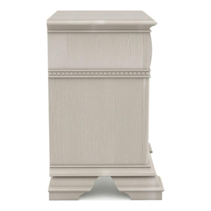 Antique White Emma 2-Drawer Wood Nightstand