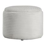 Ivory Corded Brayfield Storage Ottoman