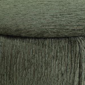 Pine Green Tufted Round Storage Ottoman