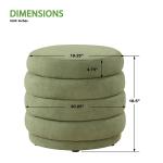 Moss Green Tufted Cecil Storage Ottoman