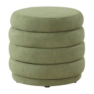 Moss Green Tufted Cecil Storage Ottoman