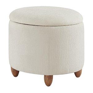 Snow White Upholstered Lyra Storage Ottoman