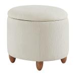 Snow White Upholstered Lyra Storage Ottoman