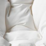 White Papasan Swivel Accent Chair