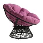 Purple Papasan Swivel Accent Chair