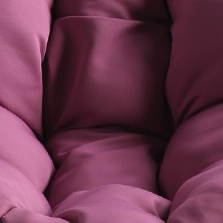 Purple Papasan Swivel Accent Chair