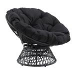 Black Papasan Swivel Accent Chair