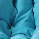 Blue Papasan Swivel Accent Chair