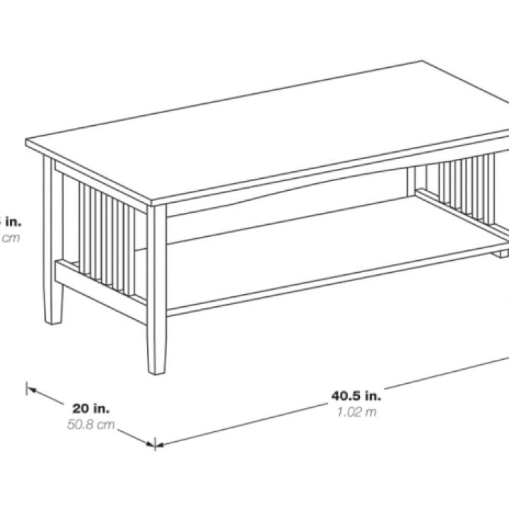 Ash Brown Wood Sierra Coffee Table