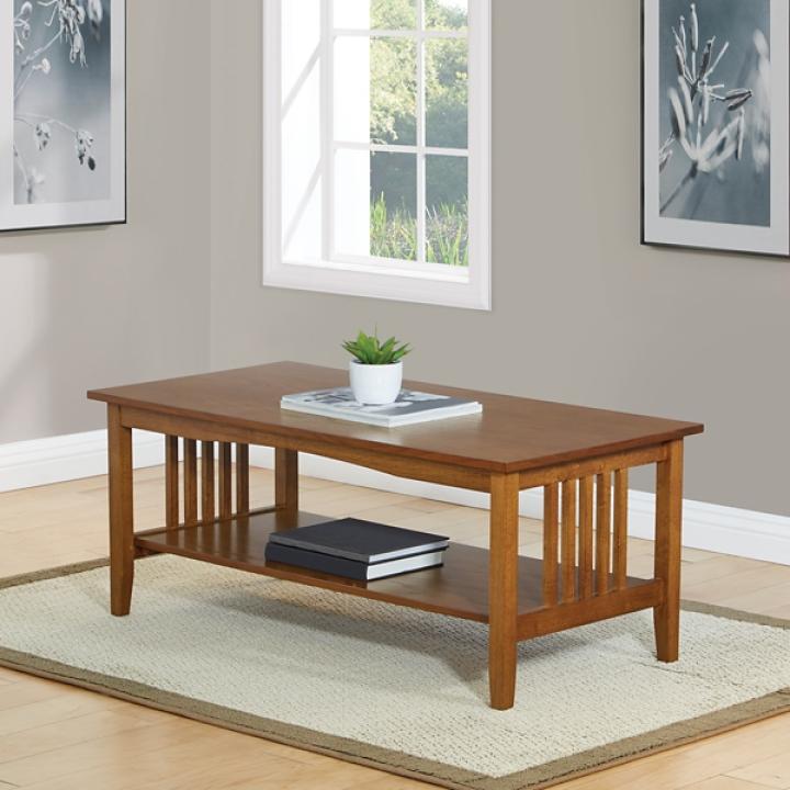 Ash Brown Wood Sierra Coffee Table