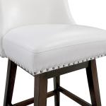 White Bowden Swivel Counter Stools, Set of 2