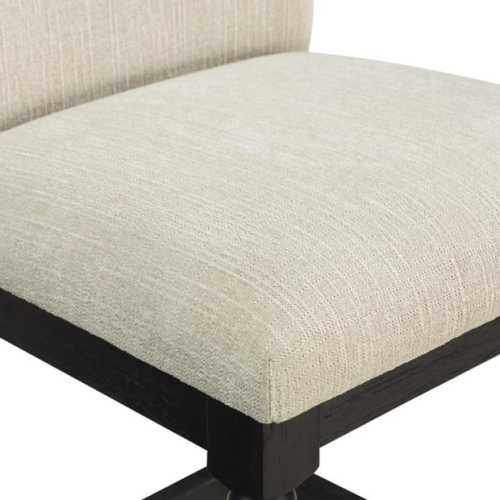 Linen Upholstered Spindle Eliza Counter Stool