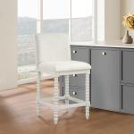 White Linen Kaylee Antique Counter Stool