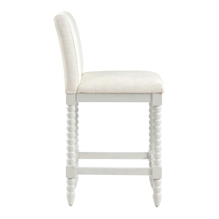 White Linen Kaylee Antique Counter Stool
