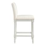 White Linen Kaylee Antique Counter Stool