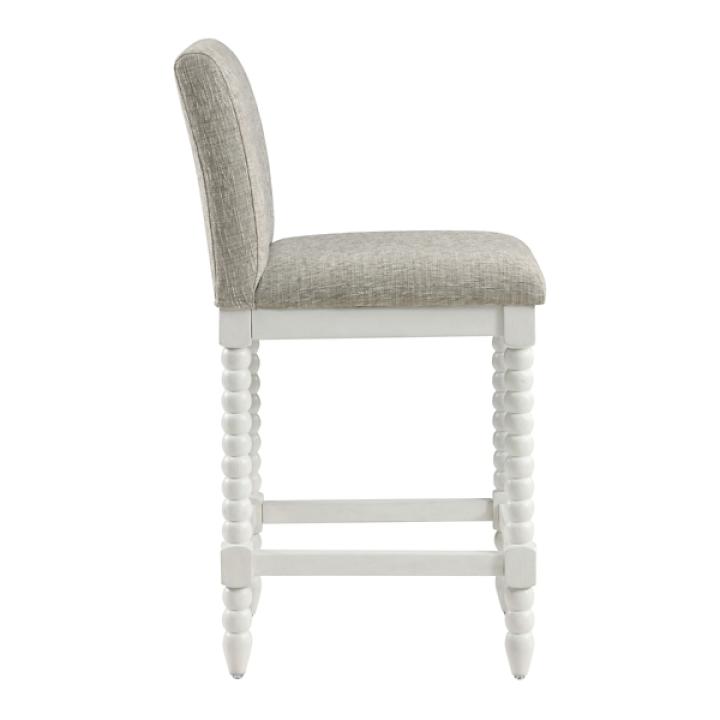Fog Gray Kaylee Antique Counter Stool