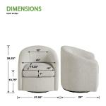 Neutral Upholstered Bella Swivel Chair