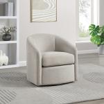 Neutral Upholstered Bella Swivel Chair