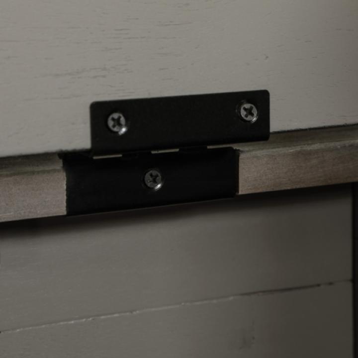 Graywash Wood Lift-Top Storage Entryway Bench