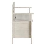 Whitewash Wood Lift-Top Storage Entryway Bench