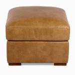 Brooks Pebble Faux Leather Ottoman