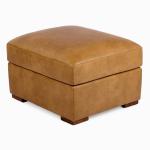 Brooks Pebble Faux Leather Ottoman