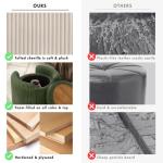 Green Corduroy Tufted Storage Ottoman