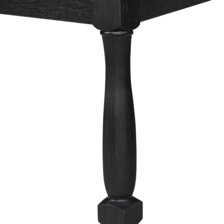 Black Wood Modern Farmhouse 2-pc. Dining Chair Set