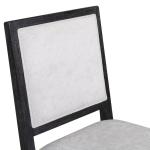 Weathered Black Wood Modern 2-pc. Dining Chair Set