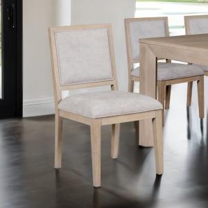 Tawny Wood Modern 2-pc. Dining Chair Set