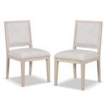 Tawny Wood Modern 2-pc. Dining Chair Set