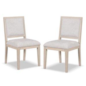 Tawny Wood Modern 2-pc. Dining Chair Set