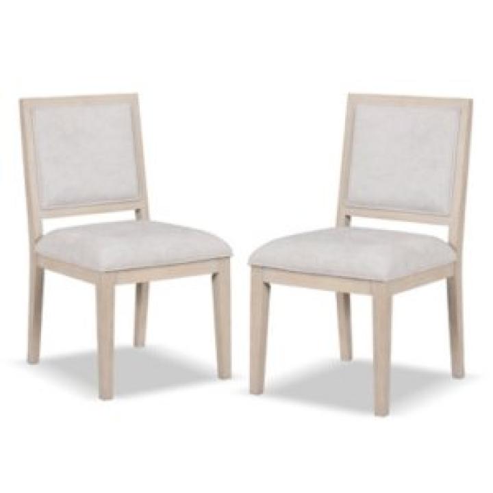 Tawny Wood Modern 2-pc. Dining Chair Set