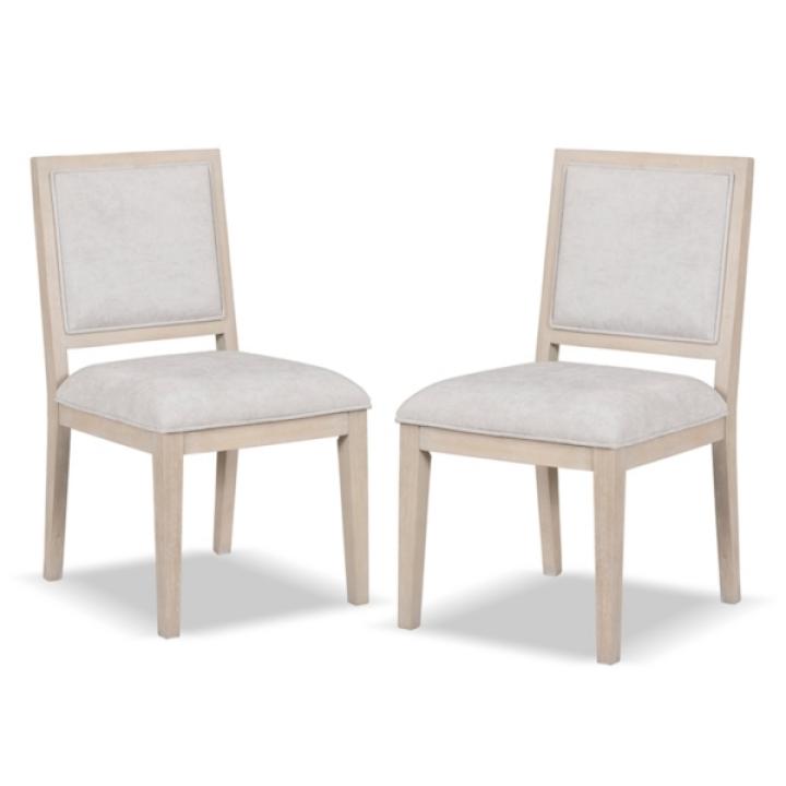Tawny Wood Modern 2-pc. Dining Chair Set
