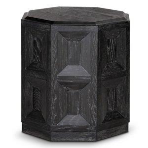 Black Wood Weathered Flonnin Accent Table