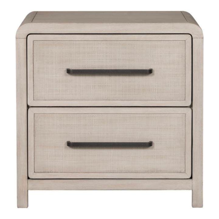 Natural Oak Wood Modern Nightstand