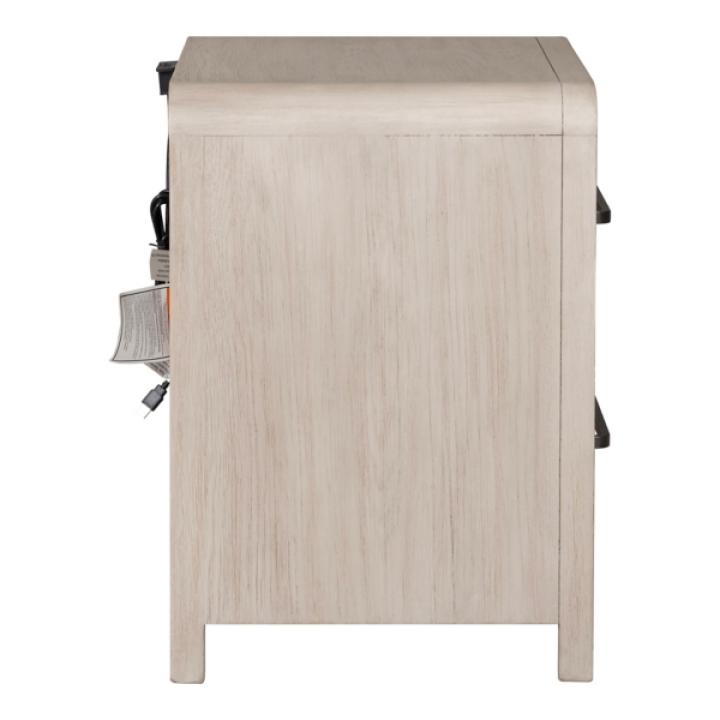 Natural Oak Wood Modern Nightstand