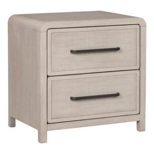 Natural Oak Wood Modern Nightstand