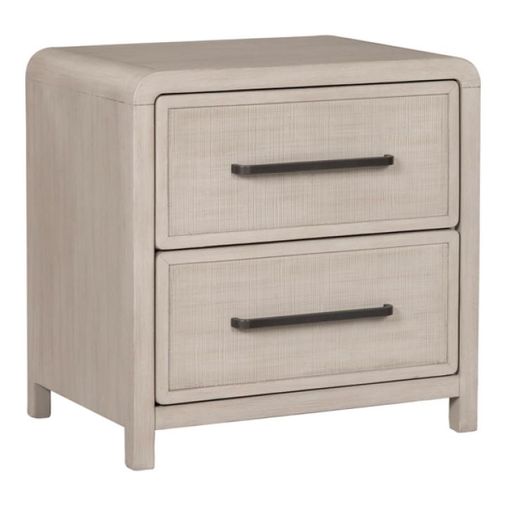 Natural Oak Wood Modern Nightstand
