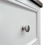 White Two Tone Wood Bering Nightstand