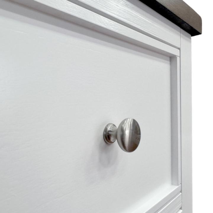 White Two Tone Wood Bering Nightstand