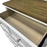 White Two Tone Wood Bering Nightstand